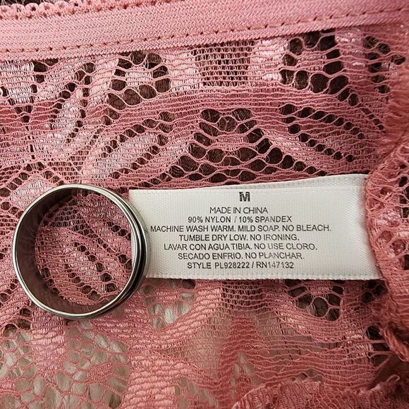 Hush THONG MEDIUM Multicolor Lace mesh 5 pack Intimates - Picture 3 of 6